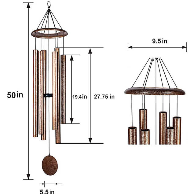 12 Glass Bell Ornaments Wind Chime Clear Bells 2 Inch Blown