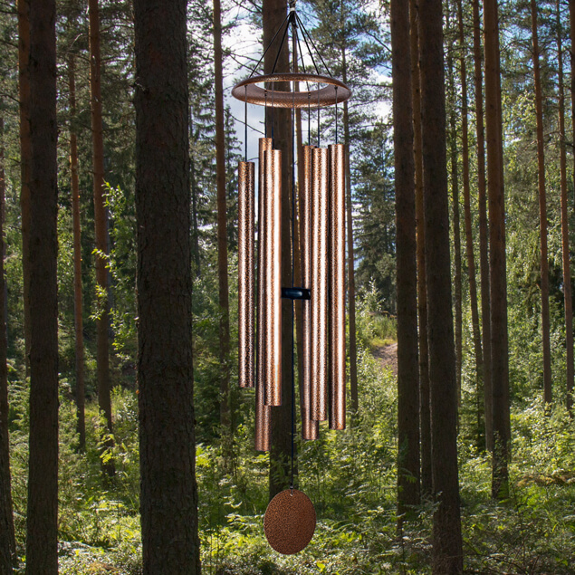 Deep Tone Wind Chimes Large with Best Sounding Copper Color 44 inch