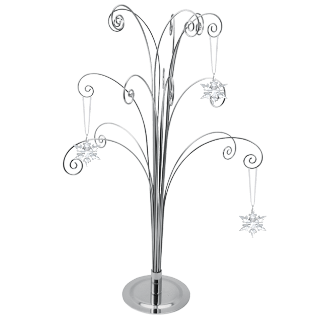 For Swarovski Ornament Display Tree Stand Metal 2022 Tabletop Silver 20 inch